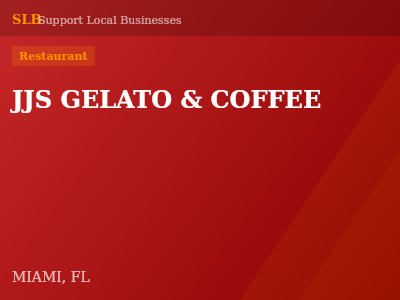 JJS GELATO & COFFEE — Restaurant in MIAMI, FL