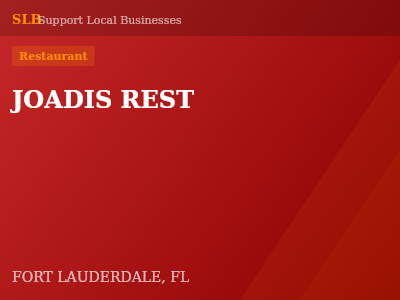 JOADIS REST — Restaurant in FORT LAUDERDALE, FL