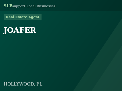 JOAFER — Real Estate Agent in HOLLYWOOD, FL