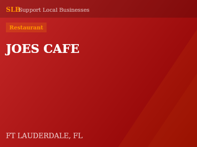 JOES CAFE — Restaurant in FT LAUDERDALE, FL