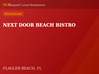 NEXT DOOR BEACH BISTRO — Restaurant in FLAGLER BEACH, FL