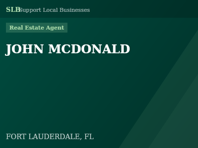 JOHN MCDONALD — Real Estate Agent in FORT LAUDERDALE, FL