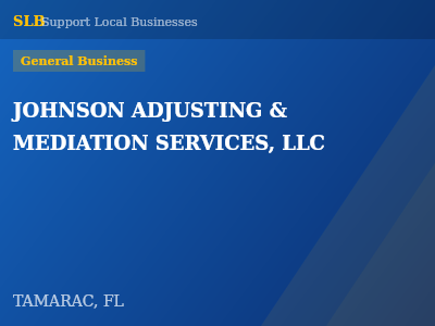 JOHNSON ADJUSTING & MEDIATION SERVICES, LLC — General Business in TAMARAC, FL