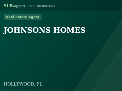JOHNSONS HOMES — Real Estate Agent in HOLLYWOOD, FL