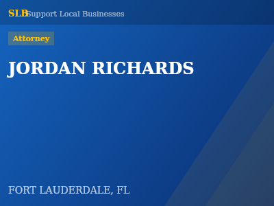 JORDAN RICHARDS — Attorney in FORT LAUDERDALE, FL