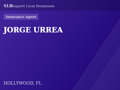 JORGE URREA — Insurance Agent in HOLLYWOOD, FL