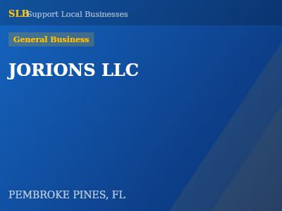 JORIONS LLC — General Business in PEMBROKE PINES, FL