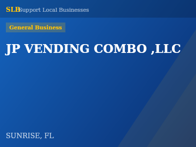 JP VENDING COMBO ,LLC — General Business in SUNRISE, FL