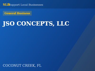 JSO CONCEPTS, LLC — General Business in COCONUT CREEK, FL