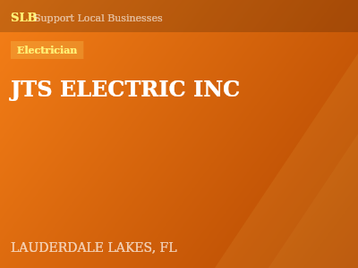 JTS ELECTRIC INC — Electrician in LAUDERDALE LAKES, FL