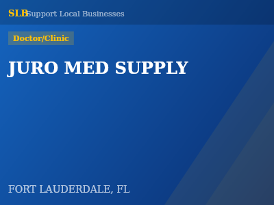 JURO MED SUPPLY — Doctor/Clinic in FORT LAUDERDALE, FL