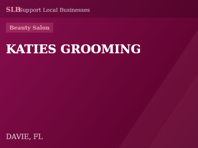 KATIES GROOMING — Beauty Salon in DAVIE, FL