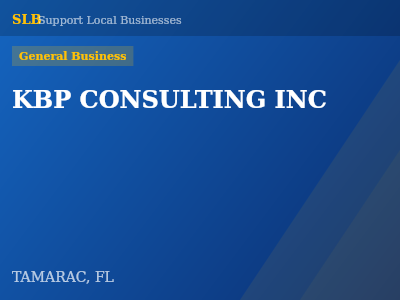KBP CONSULTING INC — General Business in TAMARAC, FL
