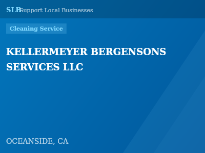 KELLERMEYER BERGENSONS SERVICES LLC — Cleaning Service in OCEANSIDE, CA