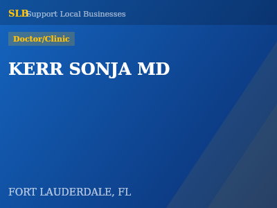 KERR SONJA MD — Doctor/Clinic in FORT LAUDERDALE, FL