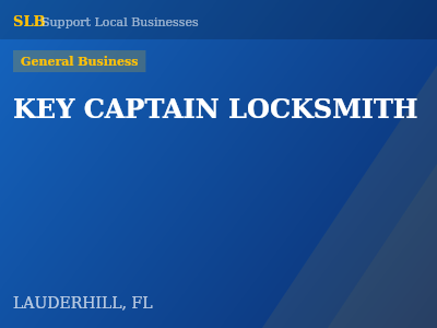KEY CAPTAIN LOCKSMITH — General Business in LAUDERHILL, FL