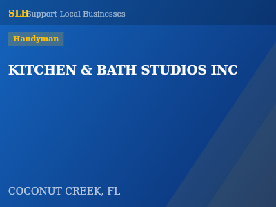 KITCHEN & BATH STUDIOS INC — Handyman in COCONUT CREEK, FL