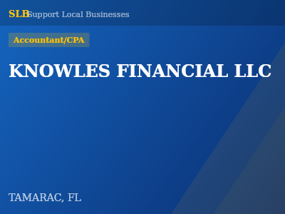 KNOWLES FINANCIAL LLC — Accountant/CPA in TAMARAC, FL
