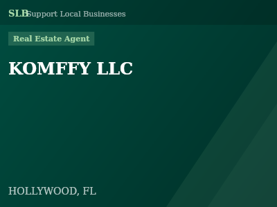 KOMFFY LLC — Real Estate Agent in HOLLYWOOD, FL