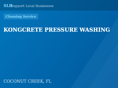 KONGCRETE PRESSURE WASHING — Cleaning Service in COCONUT CREEK, FL