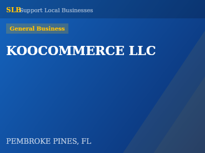 KOOCOMMERCE LLC — General Business in PEMBROKE PINES, FL