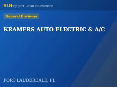 KRAMERS AUTO ELECTRIC & A/C — General Business in FORT LAUDERDALE, FL