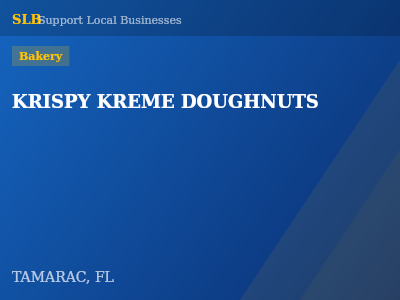 KRISPY KREME DOUGHNUTS — Bakery in TAMARAC, FL