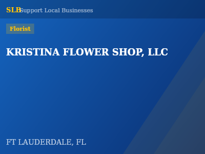 KRISTINA FLOWER SHOP, LLC — Florist in FT LAUDERDALE, FL