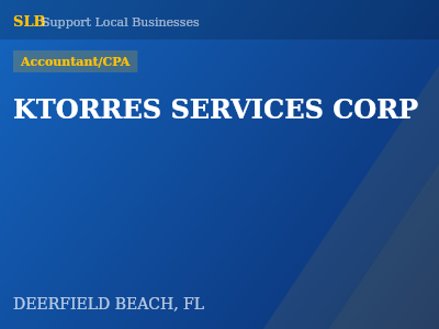 KTORRES SERVICES CORP — Accountant/CPA in DEERFIELD BEACH, FL