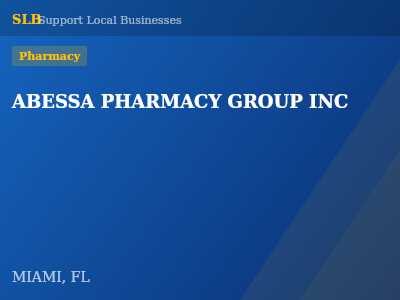 ABESSA PHARMACY GROUP INC — Pharmacy in MIAMI, FL
