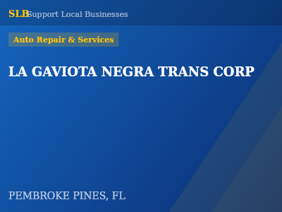 LA GAVIOTA NEGRA TRANS CORP — Auto Repair & Services in PEMBROKE PINES, FL
