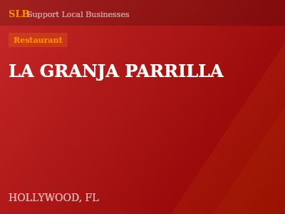 LA GRANJA PARRILLA — Restaurant in HOLLYWOOD, FL