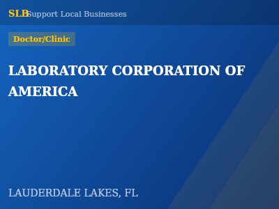 LABORATORY CORPORATION OF AMERICA — Doctor/Clinic in LAUDERDALE LAKES, FL