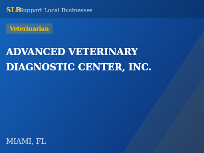 ADVANCED VETERINARY DIAGNOSTIC CENTER, INC. — Veterinarian in MIAMI, FL