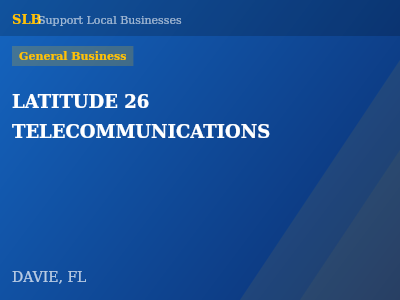 LATITUDE 26 TELECOMMUNICATIONS — General Business in DAVIE, FL