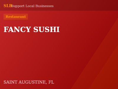 FANCY SUSHI — Restaurant in SAINT AUGUSTINE, FL