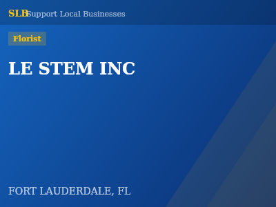LE STEM INC — Florist in FORT LAUDERDALE, FL