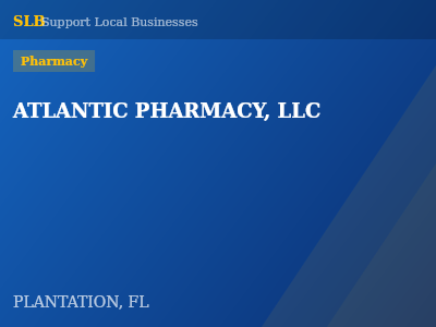 ATLANTIC PHARMACY, LLC — Pharmacy in PLANTATION, FL
