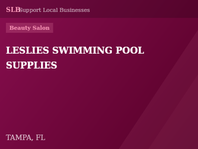 LESLIES SWIMMING POOL SUPPLIES — Beauty Salon in TAMPA, FL