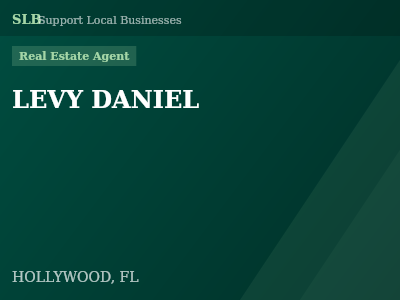 LEVY DANIEL — Real Estate Agent in HOLLYWOOD, FL