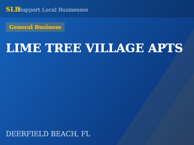 LIME TREE VILLAGE APTS — General Business in DEERFIELD BEACH, FL