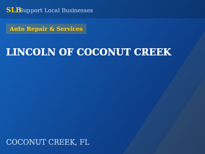 LINCOLN OF COCONUT CREEK — Auto Repair & Services in COCONUT CREEK, FL