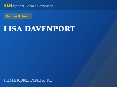 LISA DAVENPORT — Doctor/Clinic in PEMBROKE PINES, FL