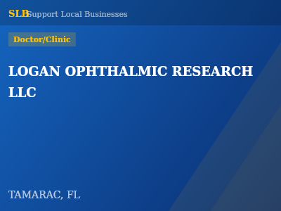 LOGAN OPHTHALMIC RESEARCH LLC — Doctor/Clinic in TAMARAC, FL