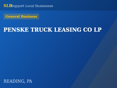 PENSKE TRUCK LEASING CO LP — General Business in READING, PA