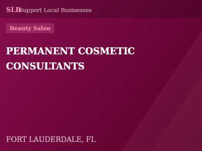 PERMANENT COSMETIC CONSULTANTS — Beauty Salon in FORT LAUDERDALE, FL