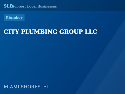 CITY PLUMBING GROUP LLC — Plumber in MIAMI SHORES, FL