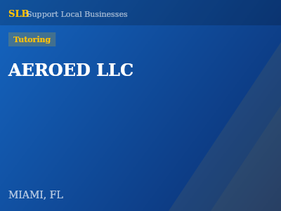 AEROED LLC — Tutoring in MIAMI, FL