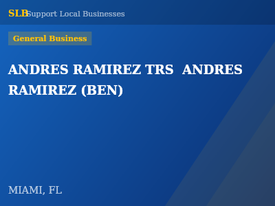 ANDRES RAMIREZ TRS  ANDRES RAMIREZ (BEN) — General Business in MIAMI, FL