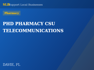 PHD PHARMACY CSU TELECOMMUNICATIONS — Pharmacy in DAVIE, FL